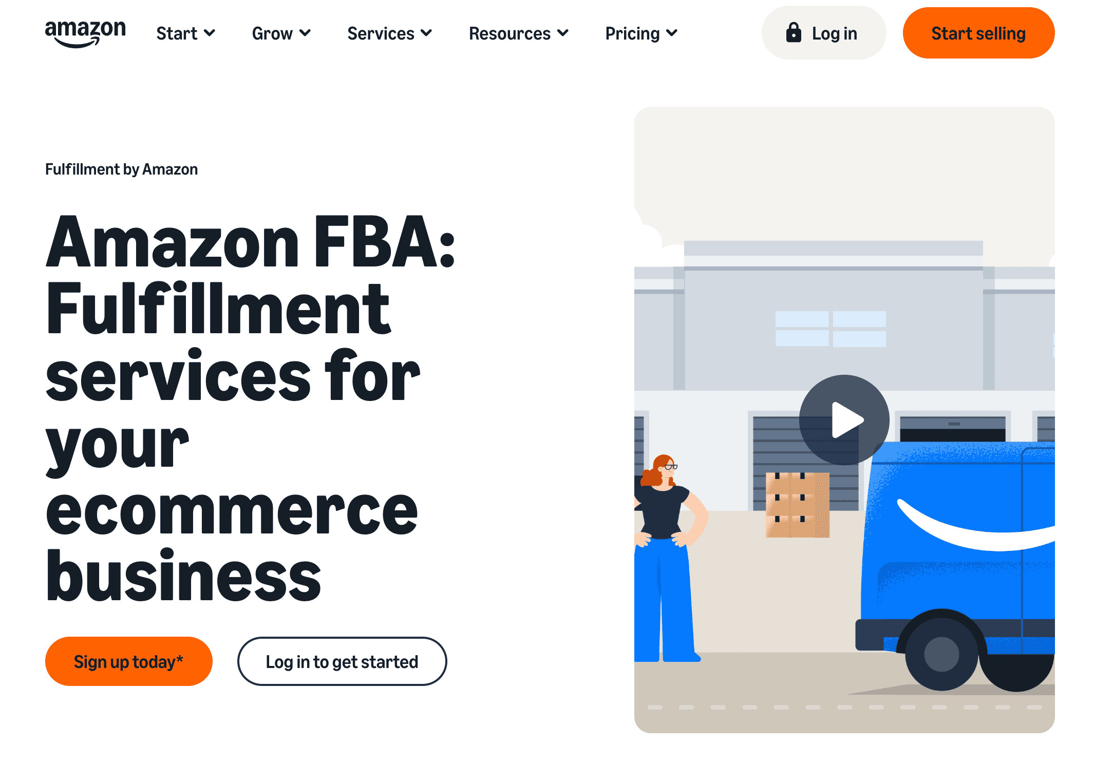 Amazon FBA Homepage