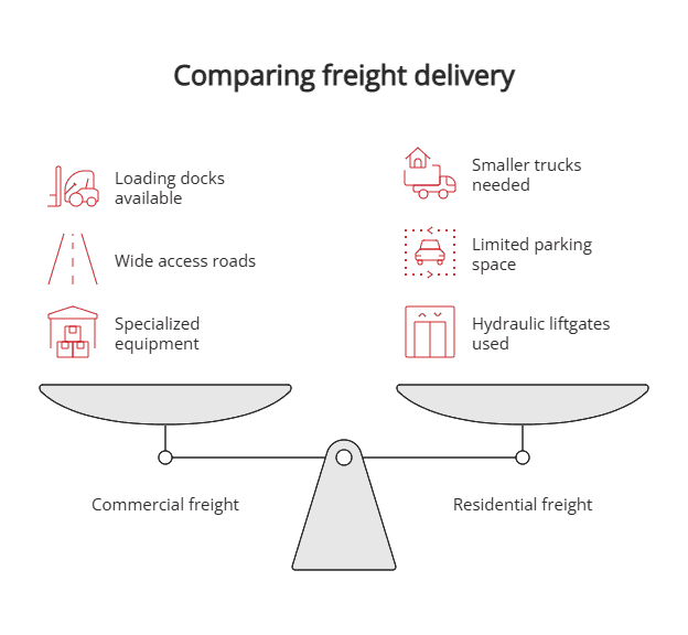 Comparing freight delivery
