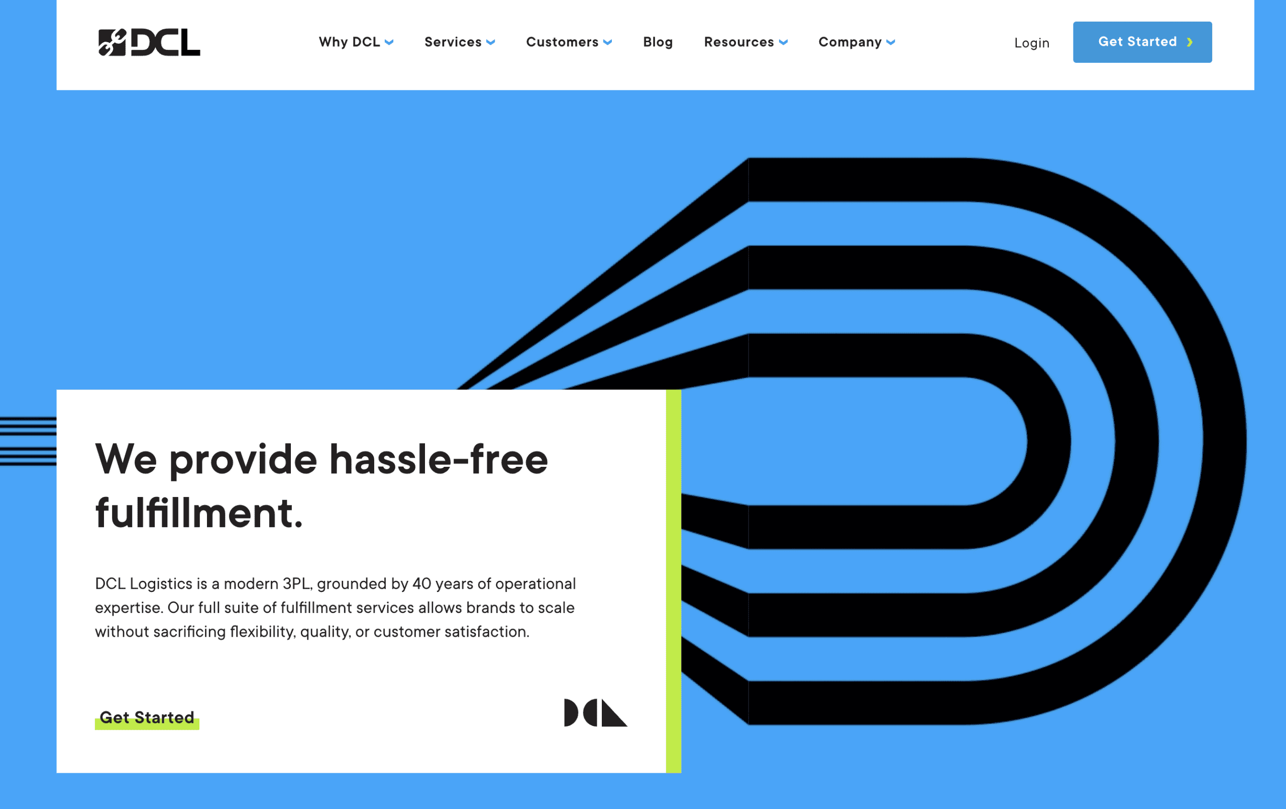 DCL Logistics Homepage