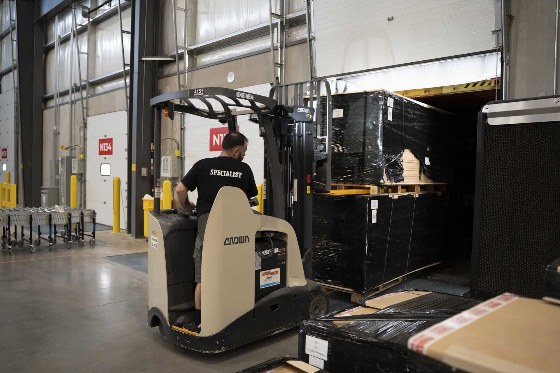 3PL warehouse fulfillment center with organized inventory storage