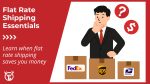 Flat rate shipping explained