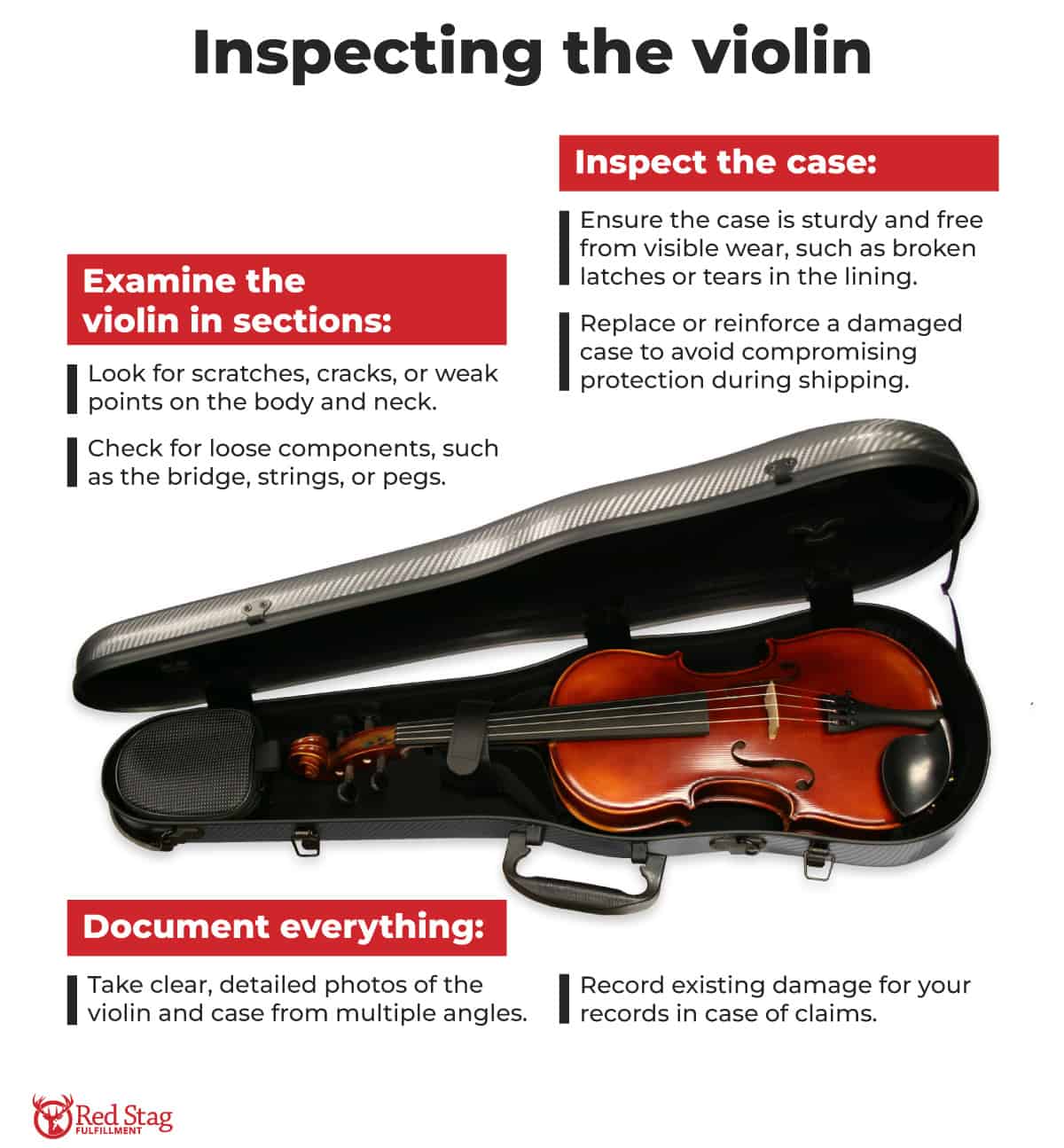 Inspecting the violin
