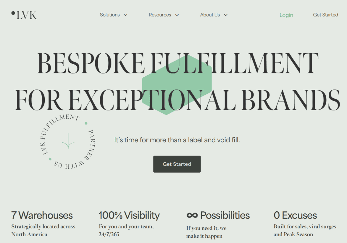 LVK Logistics AKA Shiphero homepage