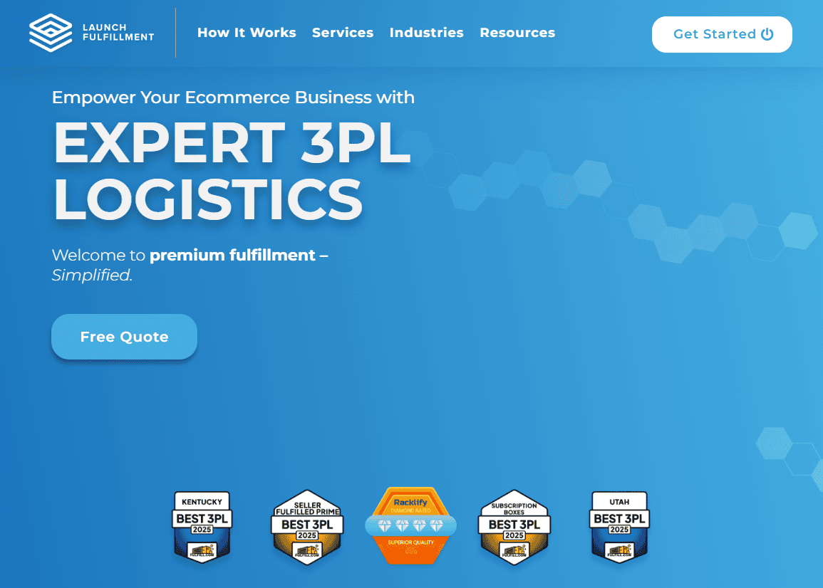 Launch Fulfillment homepage
