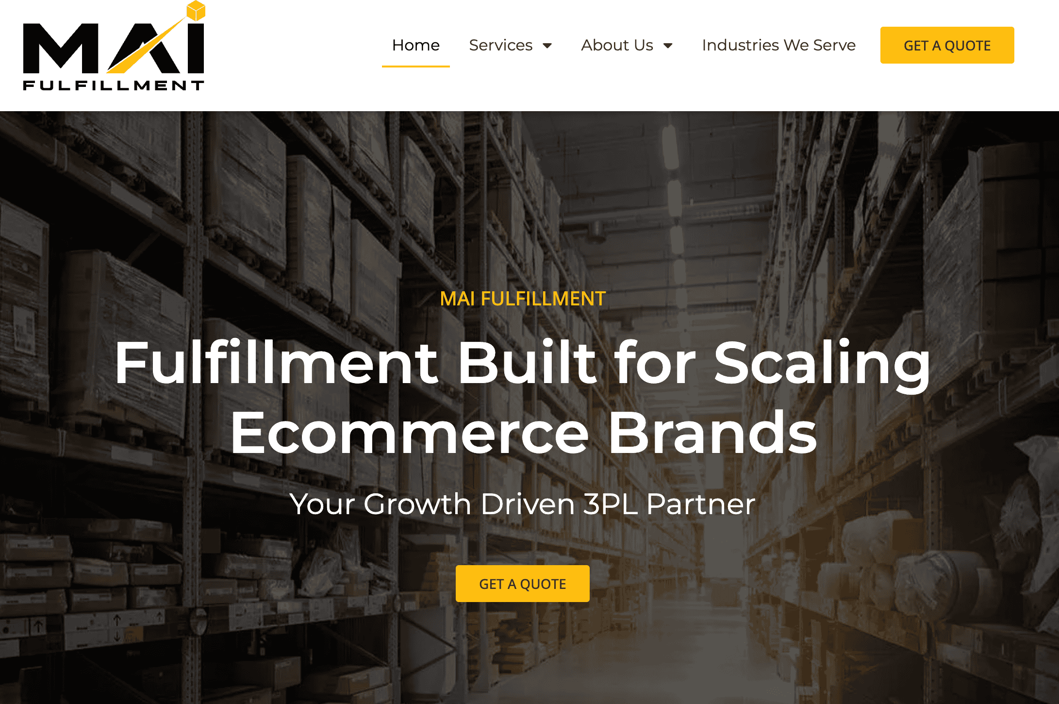 MAI Fulfillment Homepage