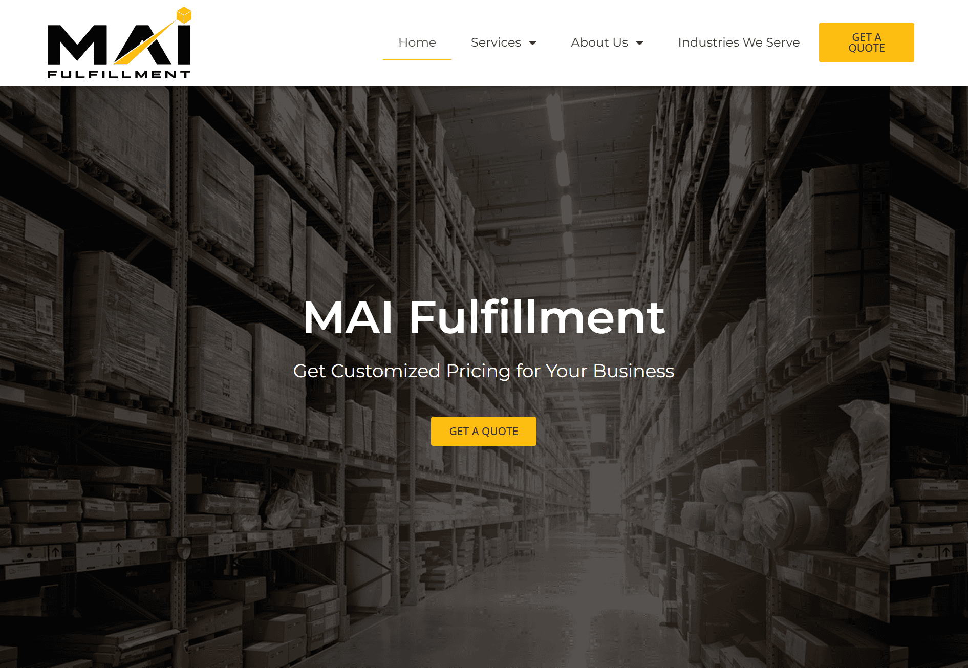 MAI Fulfillment homepage