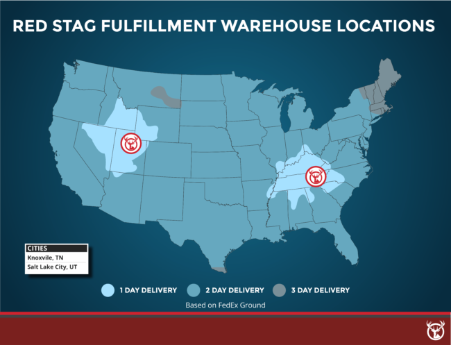 Red Stag Fulfillment fulfillment warehouse locations