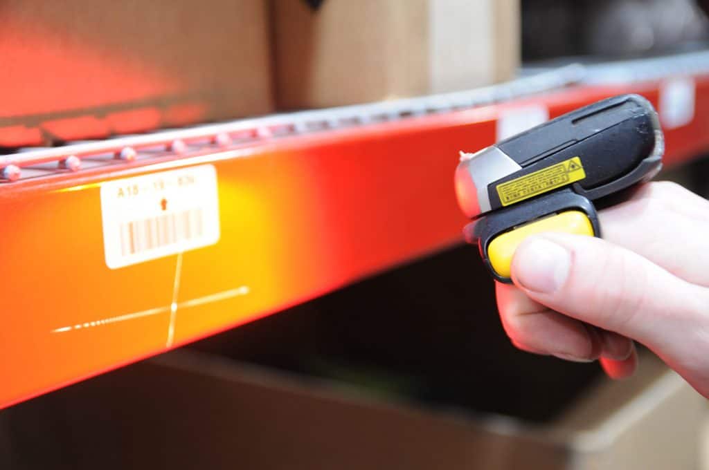 scanning inventory with a barcode scanner