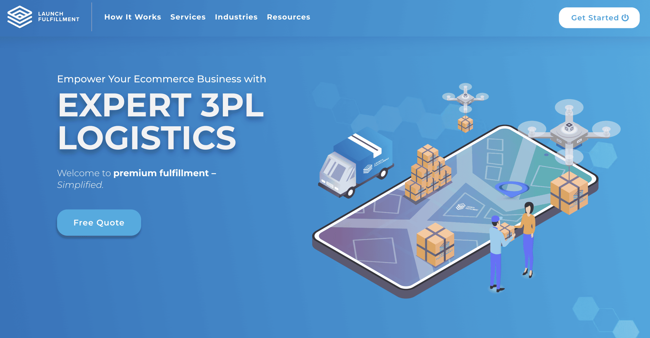 Launch Fulfillment Homepage