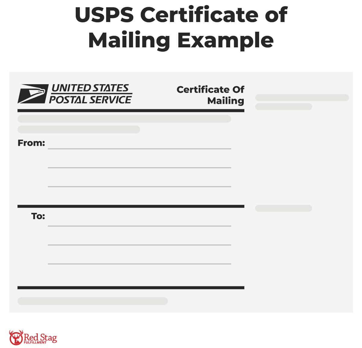 USPS Certificate of Mailing Example USPS Certificate of Mailing Example