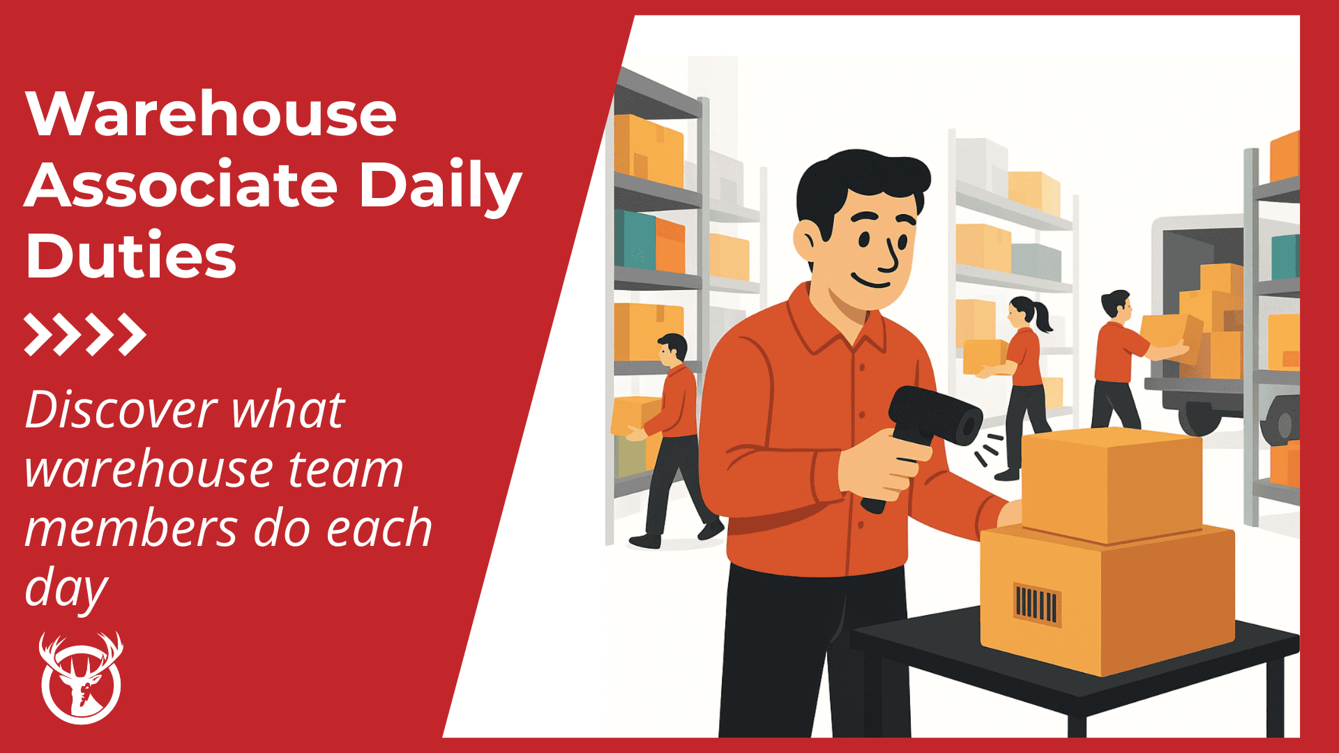 What does a warehouse associate do each day?
