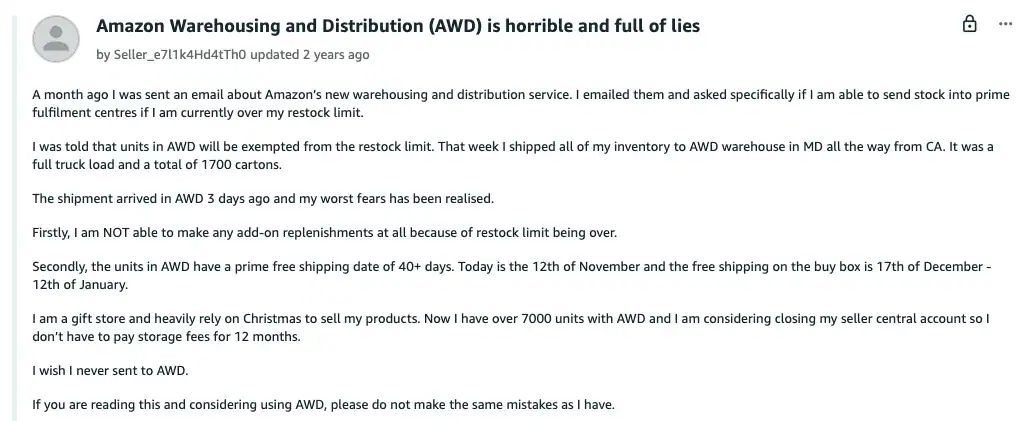 Amazon AWD review