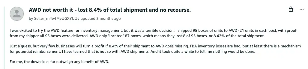 Amazon AWD review