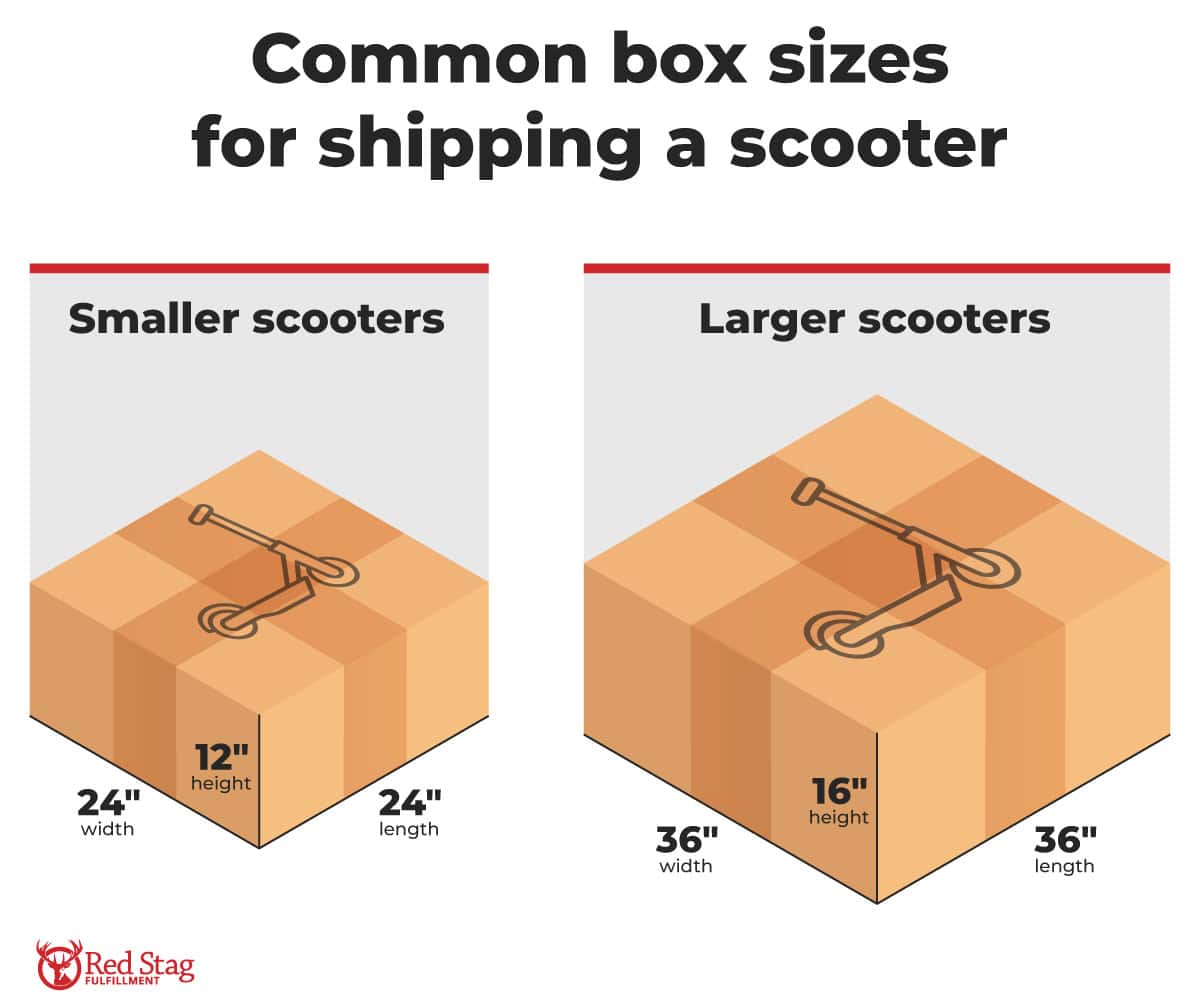 box sizes for shipping a scooter box sizes for shipping a scooter