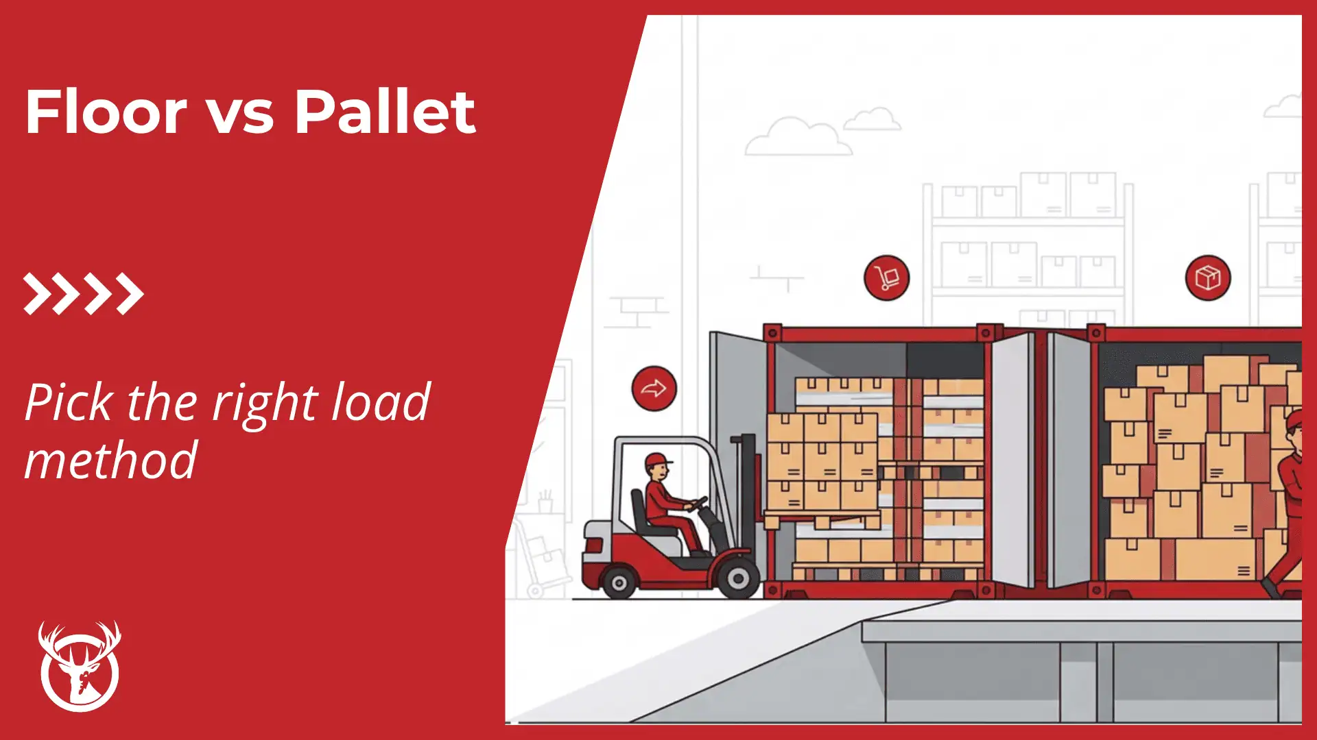 Palletized versus floor loaded delivery