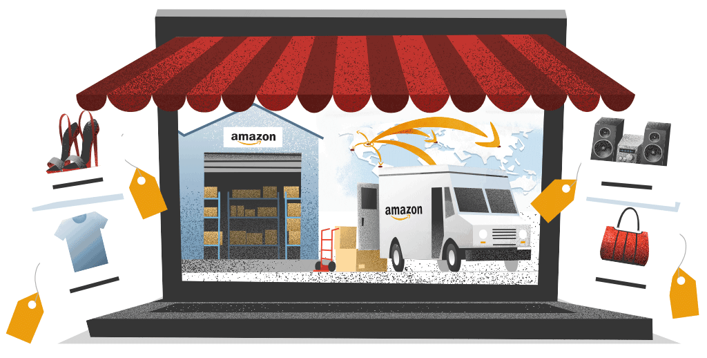 Amazon showing its own direct fulfillment center model