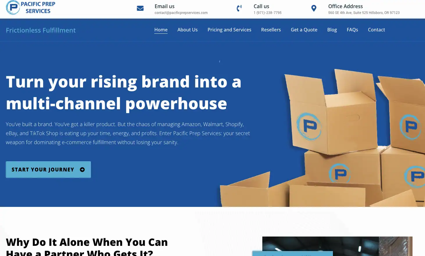 Pacific Prep Services homepage Pacific Prep Services homepage
