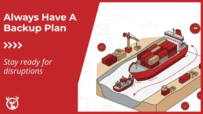 container ship demonstrates need for a backup plan