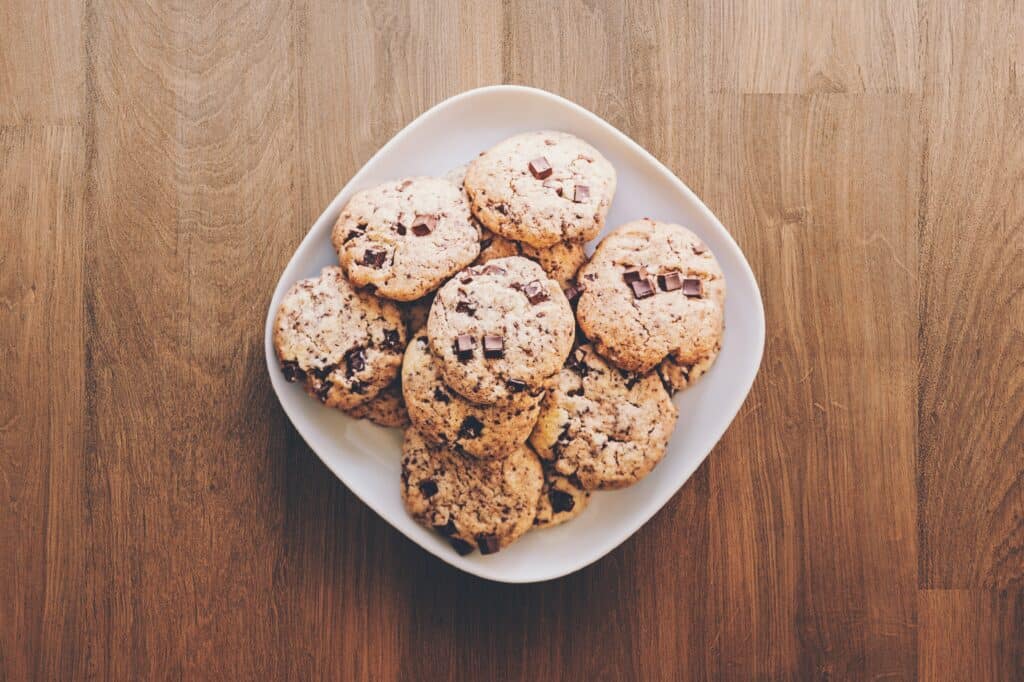 plate of cookies