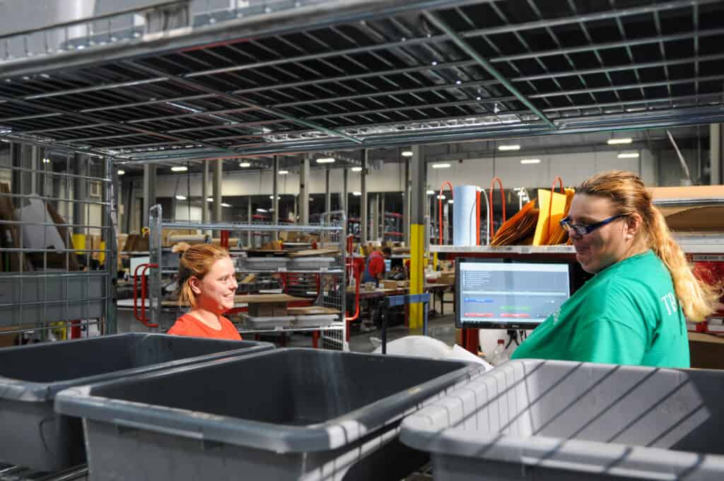 returns processing center workers