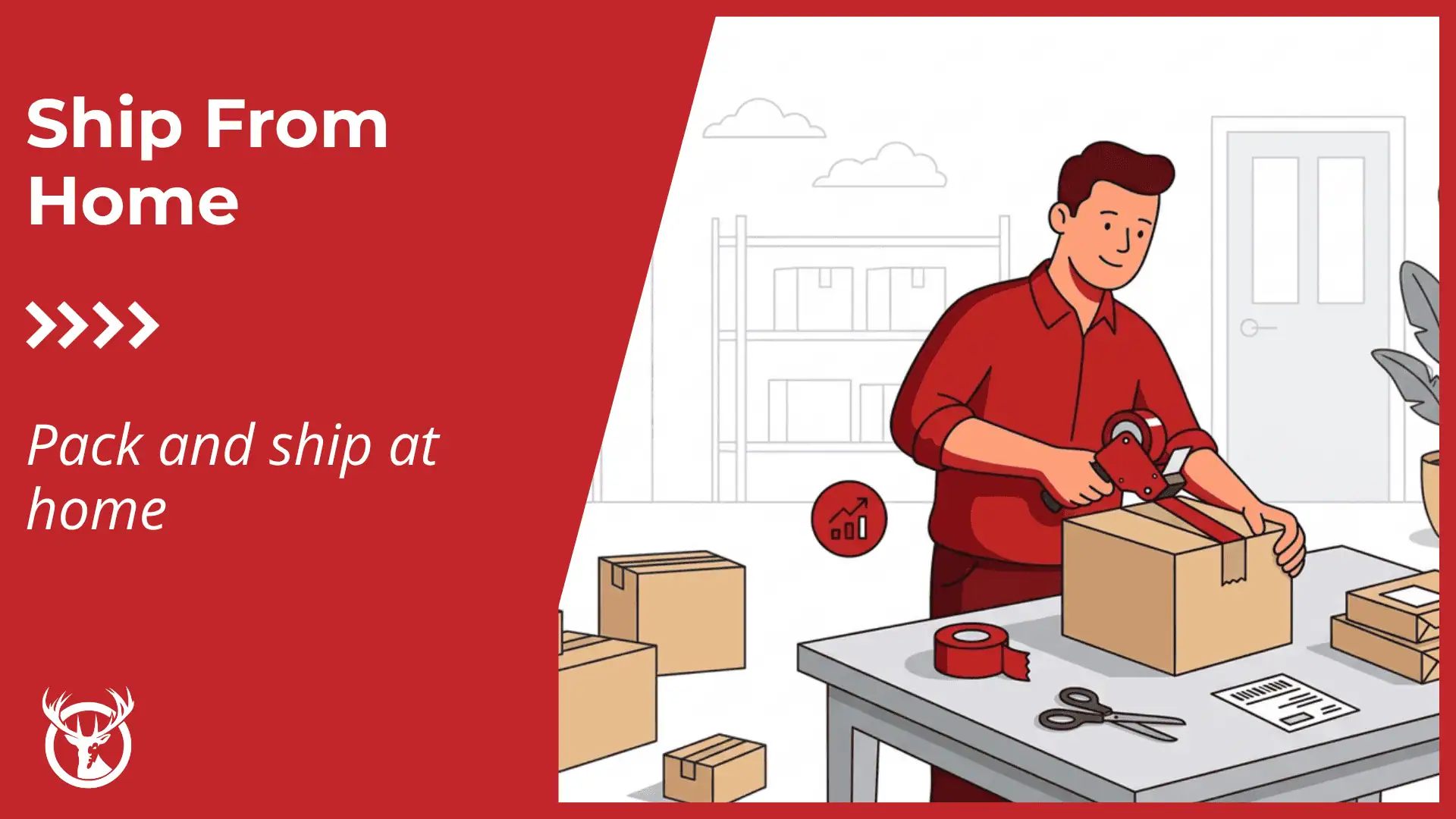 How to ship packages from home