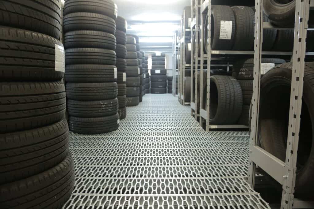 tires could be shipped in floor-stacked containers